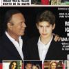 Julio Iglesias pose avec son fils Rodrigo en couverture de Hola! (édition du 26 mars 2014) : pour ses 15 ans, le jeune homme donne sa toute première interview
