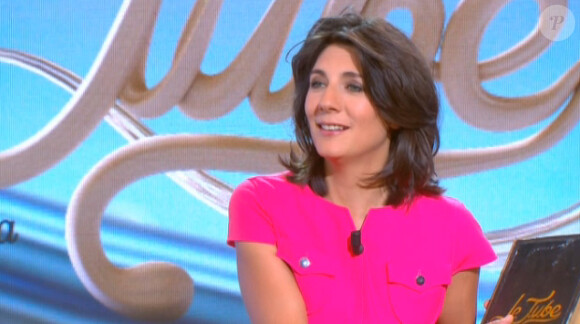 Estelle Denis, invitée du Tube sur Canal+, le samedi 19 avril 2014.