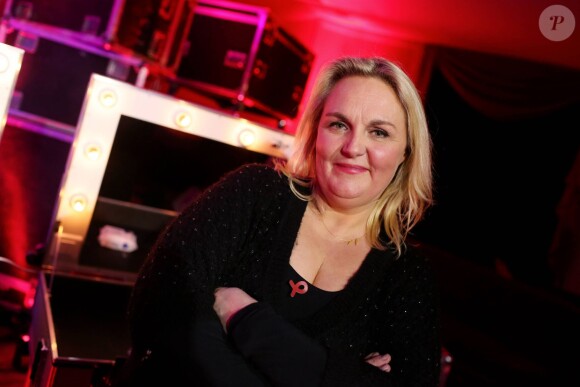 Valerie Damidot - Exclusif - Enregistrement au théâtre Marigny de l'émission "Toute la télé chante pour le Sidaction" le 21 mars 2013.