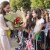 Kate Middleton, en Alexander McQueen, et le prince William ont visité le 23 avril 2014 le centre communautaire pour jeunes Northern Sound System à Adelaide, en Australie.