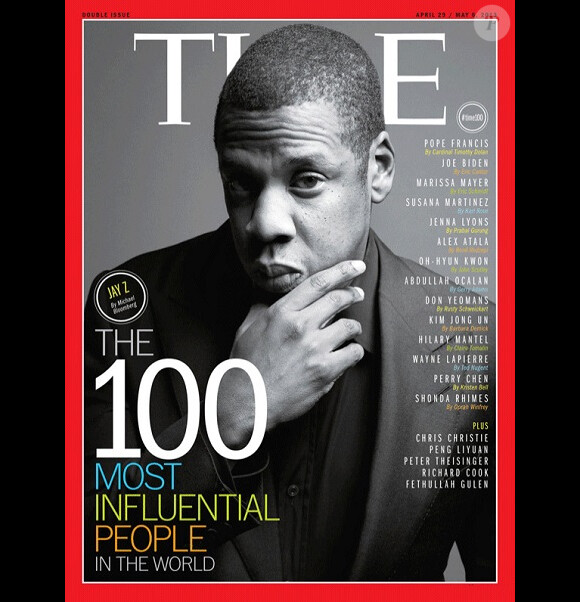 En 2013, Jay Z, le mari de Beyoncé, figurait en couverture du numéro TIME 100 du magazine TIME, consacré aux 100 personnes les plus influentes du monde.
