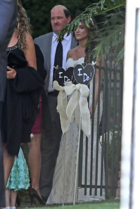 Brian Baumgartner et Celeste Ackelson se sont mariés à Los Angeles, le 26 avril 2014.