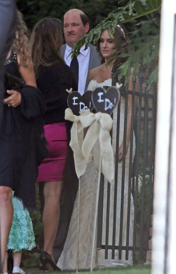 Brian Baumgartner et Celeste Ackelson se sont mariés à Los Angeles, le 26 avril 2014.