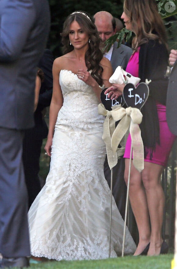 Brian Baumgartner et Celeste Ackelson se sont mariés à Los Angeles, le 26 avril 2014.