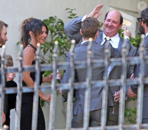 Brian Baumgartner et Celeste Ackelson se sont mariés à Los Angeles, le 26 avril 2014.