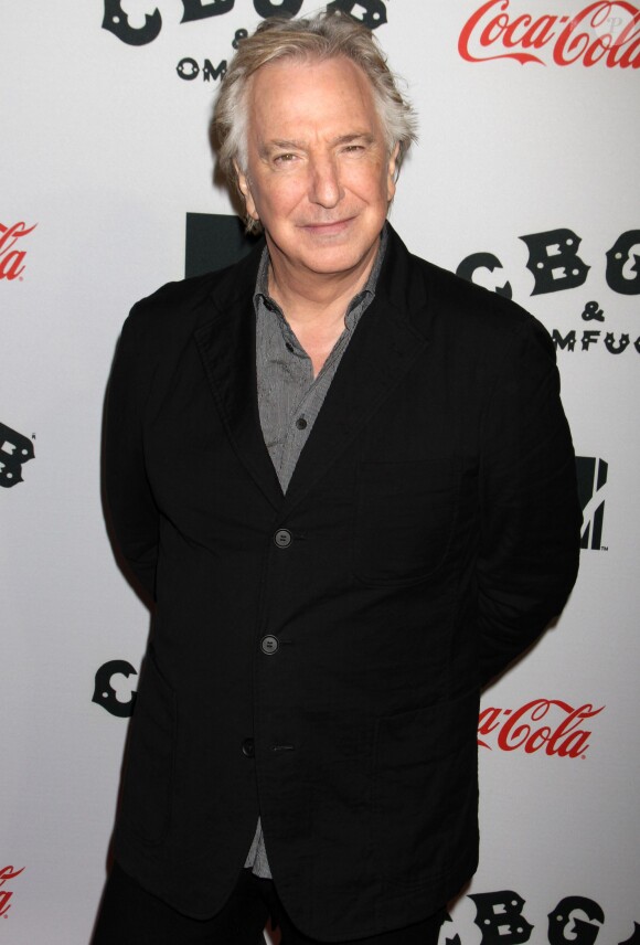 Alan Rickman - Premiere du film "CBGB : The Movie" à New York, le 8 octobre 2013