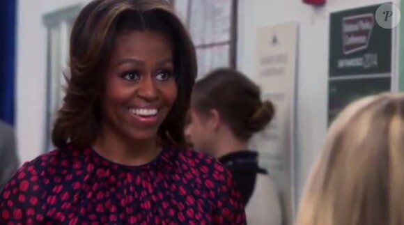 Michelle Obama dans Parks and Recreation, le 24 avril 2014.