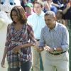Barack Obama et sa femme Michelle Obama, fêtent Pâques à la Maison Blanche, le 21 avril 2014. 