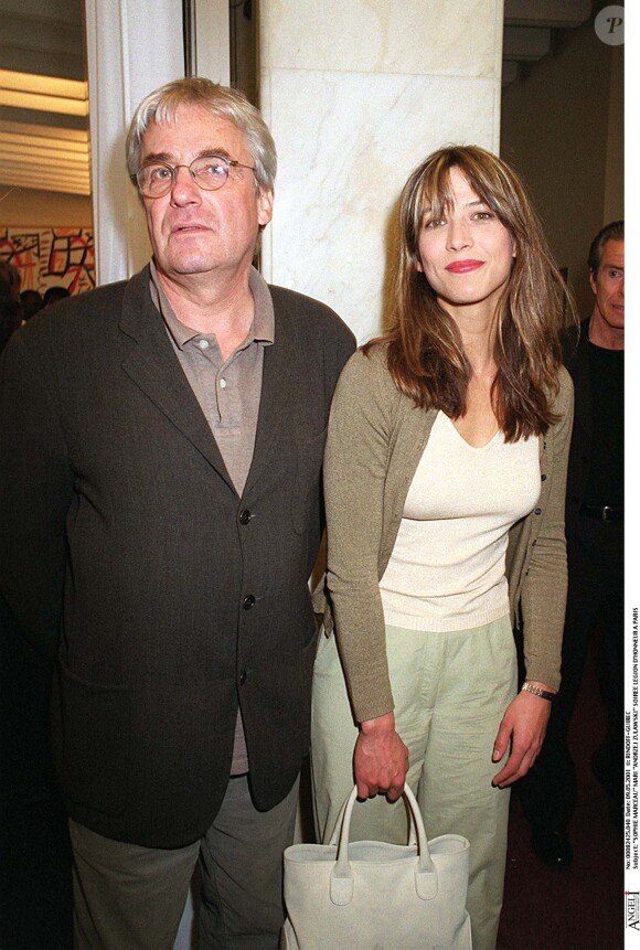 Sophie Marceau et Andrzej Zulawski à Paris le 9 mai 2001