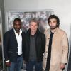Syrus Shahidi, Jacques Gamblin et Tony Harrisson lors de l'avant-première du film 24 jours au Publicis à Paris, le 29 avril 2014.