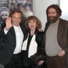 Alexandre Arcady, Marek Halter et sa femme Clara lors de l'avant-première du film 24 jours au Publicis à Paris, le 29 avril 2014.