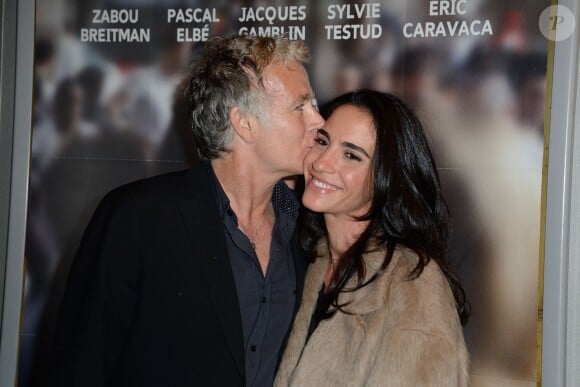 Franck Dubosc et Danièle Dubosc lors de l'avant-première du film 24 jours au Publicis à Paris, le 29 avril 2014.
