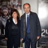 Nadia Copé et Jean-Francois Copé lors de l'avant-première du film 24 jours au Publicis à Paris, le 29 avril 2014.