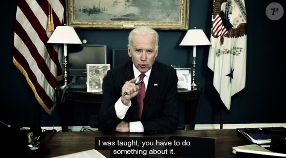 Joe Biden dénonce les agressions sexuelles contre les femmes dans une campagne vidéo de la Maison Blanche. Avril 2014.