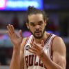 Joakim Noah lors de Chicago Bulls-Washington Wizards à Chicago, le 22 avril 2014. 