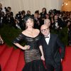 Kate Upton et Domenico Dolce (co-fondteur de Dolce & Gabbana) assistent au MET Gala au Metropolitan Museum of Art. New York, le 5 mai 2014.