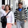 Roger Federer et son épouse Mirka en pleine session shopping sur Bond Street à Londres le 19 juin 2012