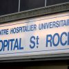 Vue de l'hôpital St Roch, à Nice, où Hélène Pastor et son chauffeur ont été admis après avoir été mortellement blessés par un tireur le 7 mai 2014 après une visite à Gildo Pastor à l'hôpital L'Archet