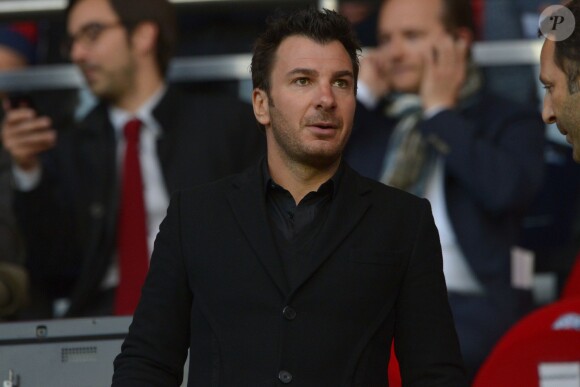 Michaël Youn lors du match du PSG perdu face à Rennes (2-1), le 7 mai 2014 au Parc des Princes à Paris