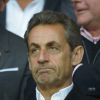 Nicolas Sarkozy lors du match du PSG perdu face à Rennes (2-1), le 7 mai 2014 au Parc des Princes à Paris