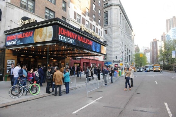 Johnny Hallyday était en concert au "Beacon Theatre" à New York le 6 mai 2014