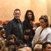 Jean Reno et sa femme Zofia - Johnny Hallyday était en concert au "Beacon Theatre" à New York le 6 mai 2014 