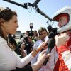Le prince Albert II de Monaco est venu assister aux qualifications d'une épreuve de championnat WTCC, au circuit Paul Ricard du Castellet, auxquelles le pilote Sébastien Loeb participe. Le 19 avril 2014. Il s'est fait interviewer par l'ex Miss France Laury Thilleman.