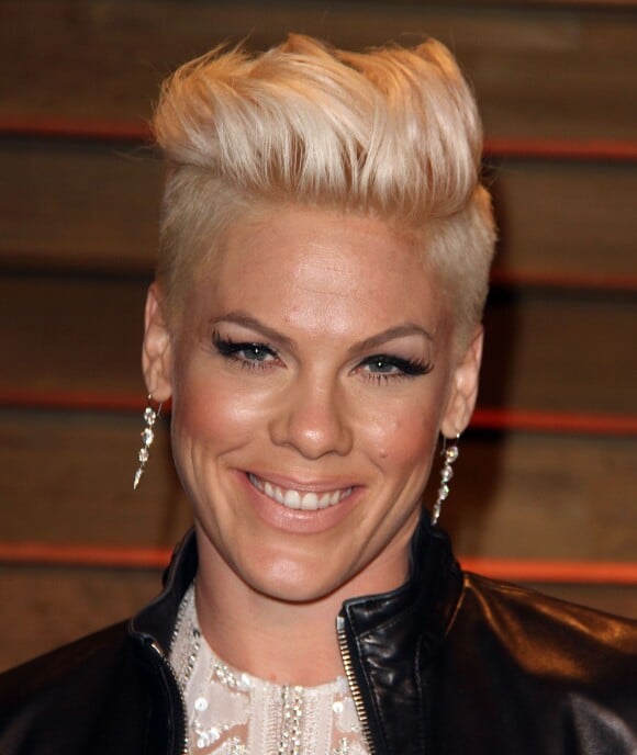 La chanteuse Pink - Arrivées des people à la soirée Vanity Fair après la 86 ème cérémonie des Oscars le 2 mars 2014.