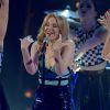Kylie Minogue - Premier épisode de l'émission TV "The Voice" à Milan. Le 7 mai 2014.