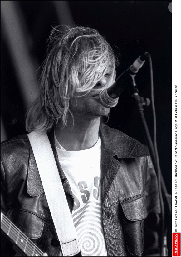 Kurt Cobain en concert.