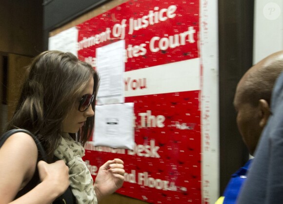 Aimee Pistorius, la soeur d'Oscar Pistorius au tribunal de Pretoria le 19 février 2013