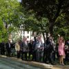 Le grand-duc héritier Guillaume de Luxembourg et la grande-duchesse héritière Stéphanie étaient en visite à Differdange le 9 mai 2014