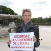 Alexandra Lamy - Marche de femmes pour appeler à la libération de jeunes filles enlevées par le groupe Boko Haram au Nigeria. Place du Trocadéro à Paris le 13 mai 2014.