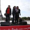 Lisa Azuelos, Yamina Benguigui et Karine Silla - Marche de femmes pour appeler à la libération de jeunes filles enlevées par le groupe Boko Haram au Nigeria. Place du Trocadéro à Paris le 13 mai 2014.