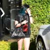 Kylie Jenner quitte le salon de coiffure Andy LeCompte à West Hollywood, le 13 mai 2014.