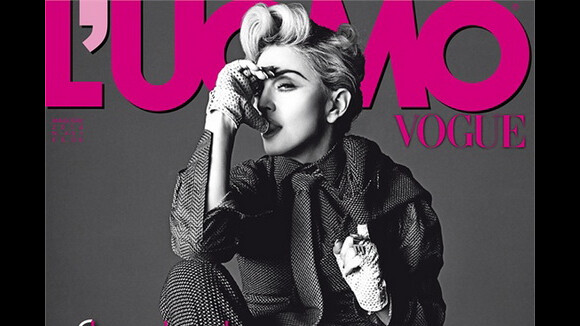 Madonna provocante et érotique : Seins nus pour L'Uomo Vogue