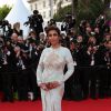 Arwa lors de la montée des marches pour le film Dragons 2, le 16 mai 2014, au 67e Festival de Cannes.