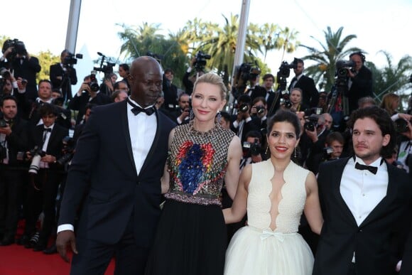 Cate Blanchett et l'équipe de doubleurs de Dragons 2 ont présenté le film d'animation hors compétition au Festival de Cannes le 16 mai 2014