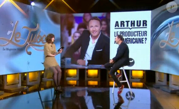 Daphné Bürki et Arthur dans Le Tube sur Canal+, le samedi 17 mai 2014.