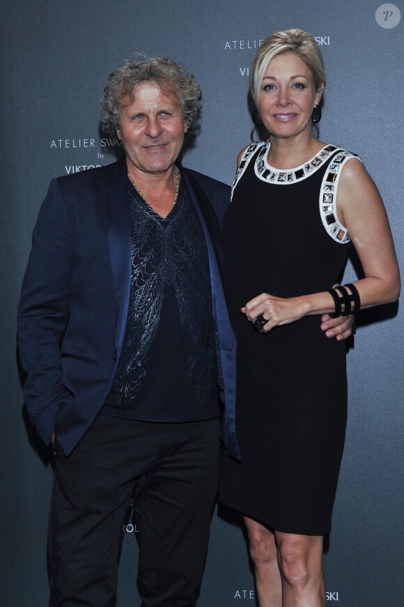 Renzo Rosso et Nadja Swarovski - Soirée Swarovski et Viktor & Rolf à l'Ecrin lors du 67e Festival international du film de Cannes, le 16 mai 2014