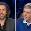 Aymeric Caron face à Jean-Michel Larqué dans On n'est pas couché sur France 2, le samedi 17 mai 2014.