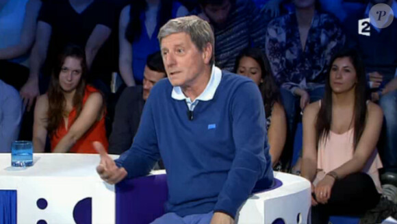 Jean-Michel Larqué dans On n'est pas couché sur France 2, le samedi 17 mai 2014.