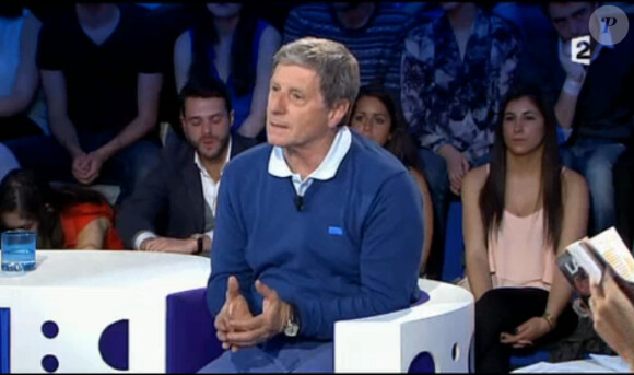 Jean-Michel Larqué dans On n'est pas couché sur France 2, le samedi 17 mai 2014.