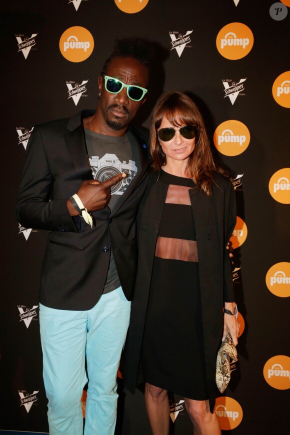 Marco Prince et Axelle Laffont lors de la soirée Reebok durant le Festival de Cannes le 17 mai 2014. 