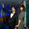 Daphne Bürki et Gunther Love à la soirée Reebok sur le bateau de la Villa Schweppes pour les 25 ans de la chaussure Pump lors du Festival de Cannes, le 17 mai 2014