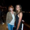 Laure Manaudou et la danseuse-chorégraphe Fauve Hautot à la soirée Reebok sur le bateau de la Villa Schweppes pour les 25 ans de la chaussure Pump lors du Festival de Cannes, le 17 mai 2014