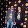 Orelsan et Gringe à la soirée Reebok sur le bateau de la Villa Schweppes pour les 25 ans de la chaussure Pump lors du Festival de Cannes, le 17 mai 2014