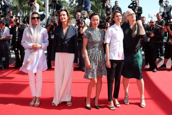 Membres du jury : Leila Hatami, Carole Bouquet, Do-yeon Jeon Sofia Coppola et Jane Campion - Montée des marches du film "Les Merveilles" (Le Meraviglie) lors du 67e Festival du film de Cannes le 18 mai 2014