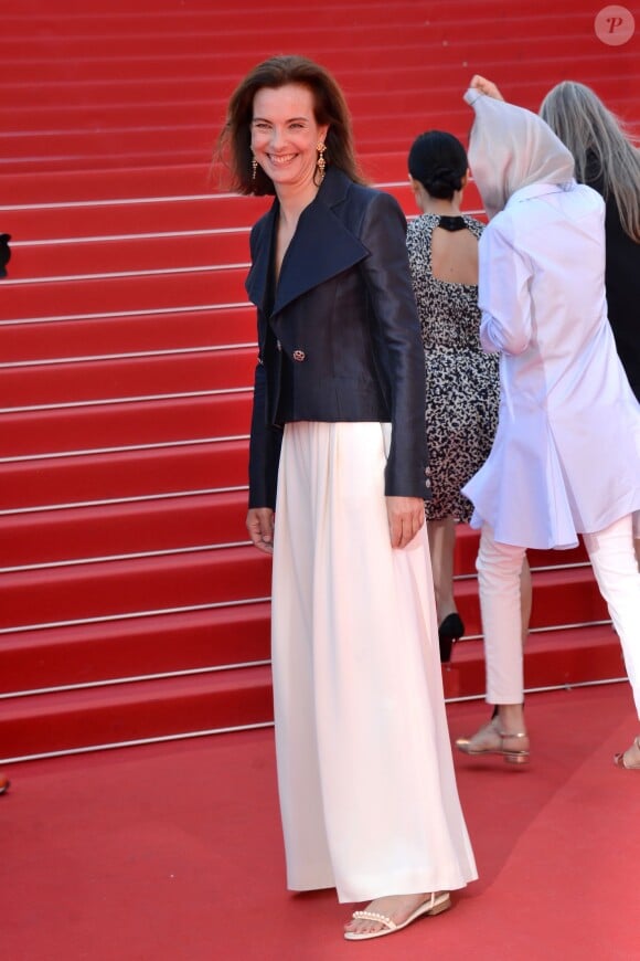 Carole Bouquet - Montée des marches du film "Les Merveilles" (Le Meraviglie) lors du 67e Festival du film de Cannes le 18 mai 2014