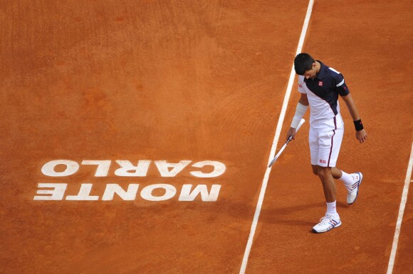 Novak Djokovic lors du Masters de Monaco le 19 avril 2014